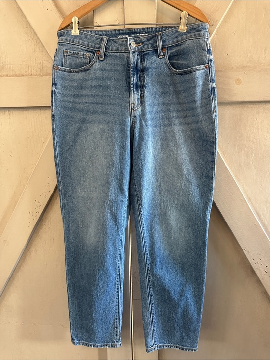 Old Navy Denim - Old Navy OG Straight Jeans Women’s 12 High Rise Medium Wash Denim Ankle
